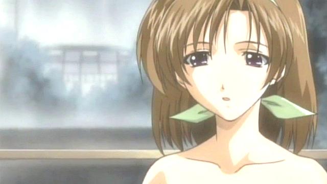 Teen anime babe bounces on hard cock