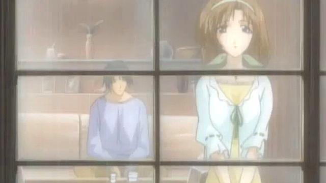 Teen anime babe bounces on hard cock