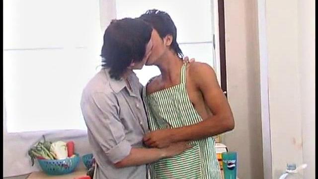 Slim Asian sucks off partner for facial before breeding