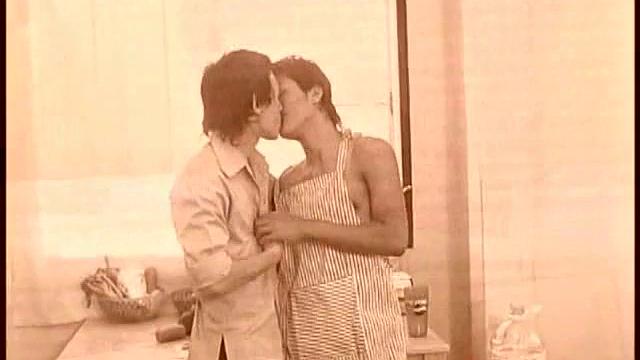 Slim Asian sucks off partner for facial before breeding