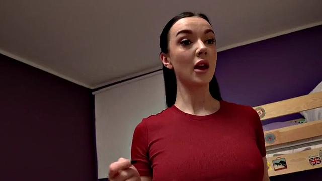 Real backpacker spitroasted on hostel