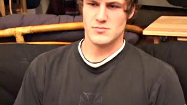 When Alex strips off all his clothes his big dick flops out and he immediately starts stroking it. An off-camera hand gives Alex a hand job and after sampling a few anal sex toys Alex releases a streaming cum load.