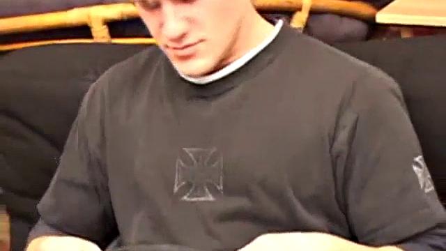 When Alex strips off all his clothes his big dick flops out and he immediately starts stroking it. An off-camera hand gives Alex a hand job and after sampling a few anal sex toys Alex releases a streaming cum load.