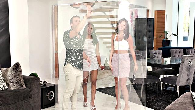 Intense Neighborhood Threesome With A Wild Couple And A Huge Gloryhole_Box