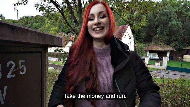 Picked up redhair euro girl POV fucked by lucky guy