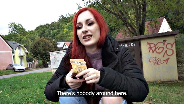 Picked up redhair euro girl POV fucked by lucky guy