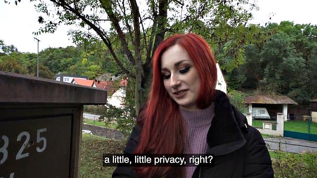 Picked up redhair euro girl POV fucked by lucky guy