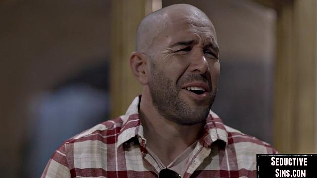 Horny blondie doggystyled by lover