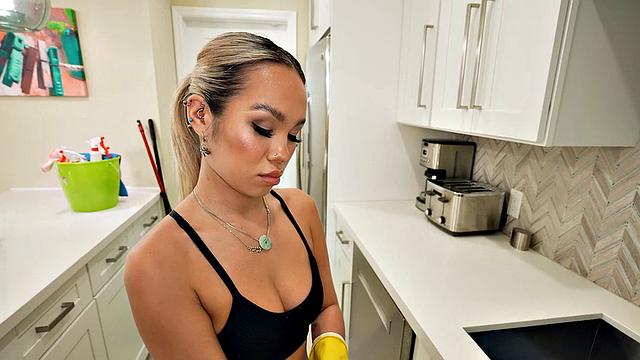 Cutie maid fucked by BBC owner