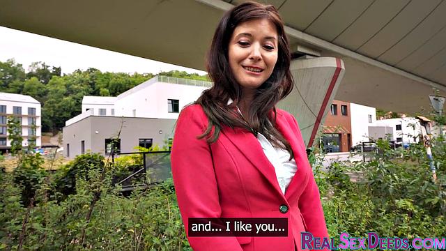 Classy cougar pounded in public