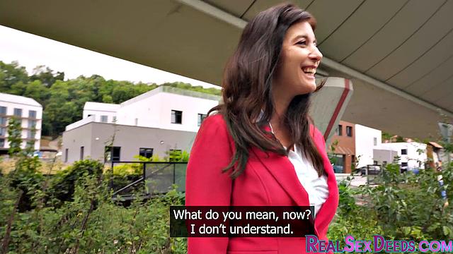 Classy cougar pounded in public