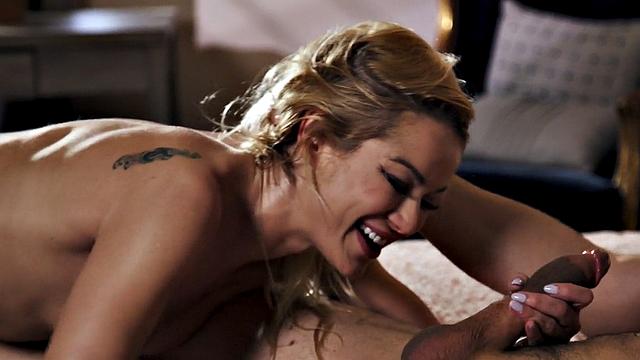 Slowburn with dreamy cocksucking blonde slut