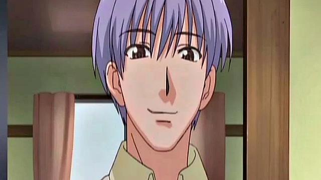 Anime maid masturbates to thoughts of boss