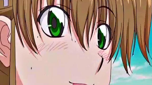 Anime maid masturbates to thoughts of boss