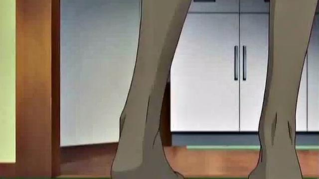 Anime maid masturbates to thoughts of boss