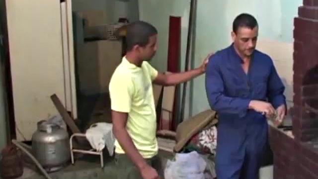 Fixing a leaky sink, hot plumber Aguilar is horny and looking for a hot Latin ass to fuck. Luis de Palva enters and it isn't long before these two are going at it. Gomez packs an 11 inch cock that's as fat as a beer can.