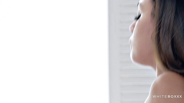 Brunette beauty indulging in sex