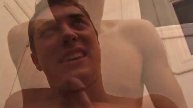 Jake Havoc starts by beating off to a gay porn video, while inserting various sized lubed dildos up his ass. Then he demonstrates his self-sucking skills, before shooting a warm load all over his face.