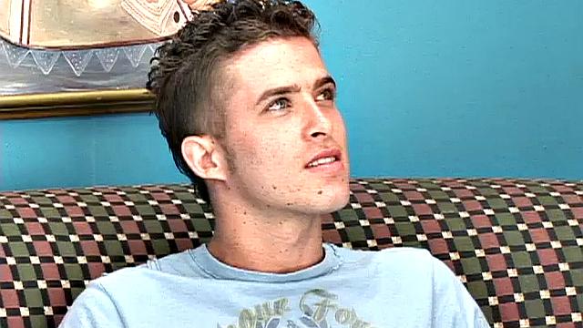 A persistent bottom won't take no for and soon he's got his top naked and lips wrapped around the boy's big uncut dick. An oral exchange follows, as the young Latinos make good use of the sofa to pleasure each other.