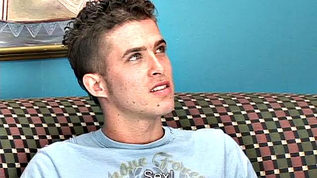 A persistent bottom won't take no for and soon he's got his top naked and lips wrapped around the boy's big uncut dick. An oral exchange follows, as the young Latinos make good use of the sofa to pleasure each other.