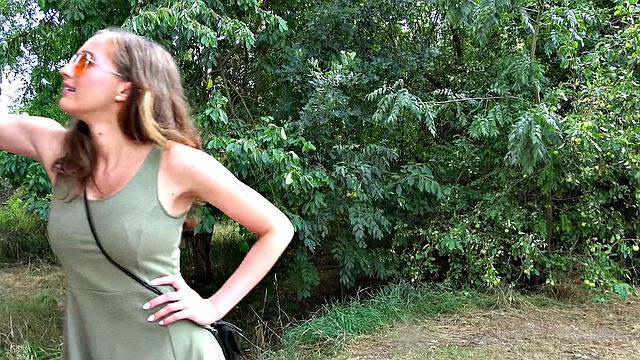 Watch this hot chick with glasses give a perfect blowjob and fuck her way to busty bouncing boobs