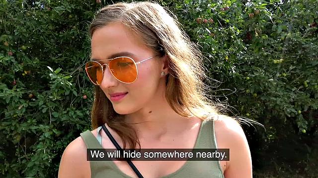 Watch this hot chick with glasses give a perfect blowjob and fuck her way to busty bouncing boobs