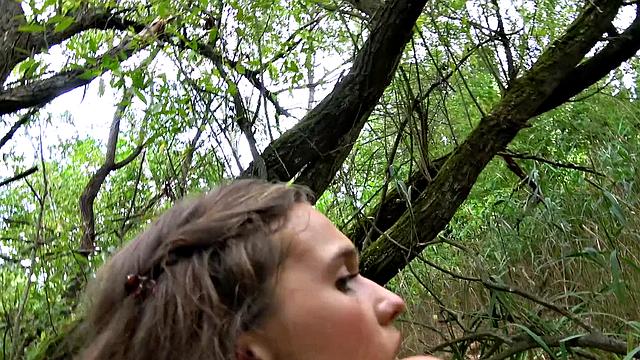 Watch this hot chick with glasses give a perfect blowjob and fuck her way to busty bouncing boobs