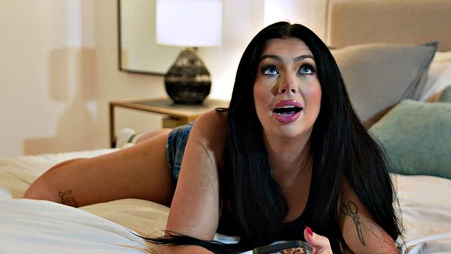 MODERN-DAY SINS - Penny Barber & Husband Turned On While Spanking Exchange Student Holly Day