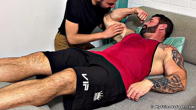 Sweaty Joey Gets Worshiped Head To Toe - Joey J