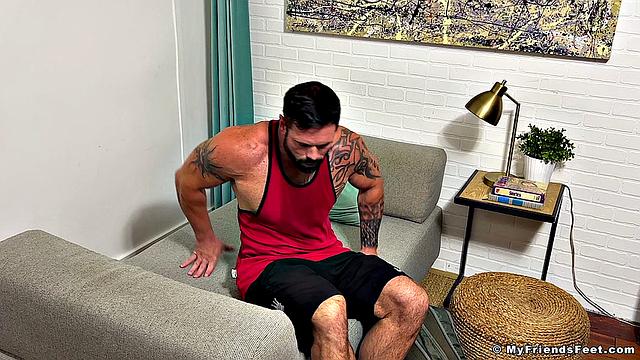 Sweaty Joey Gets Worshiped Head To Toe - Joey J