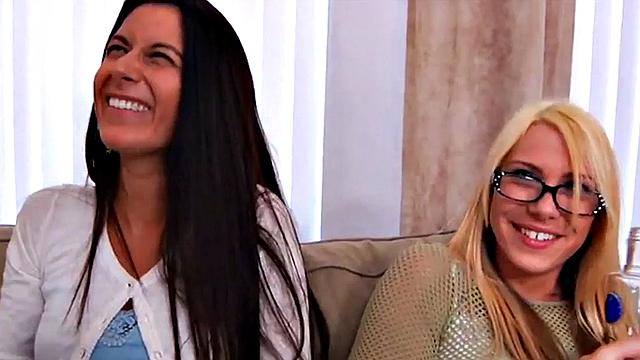 Pegging dominas group fuck sissy guy with strapon