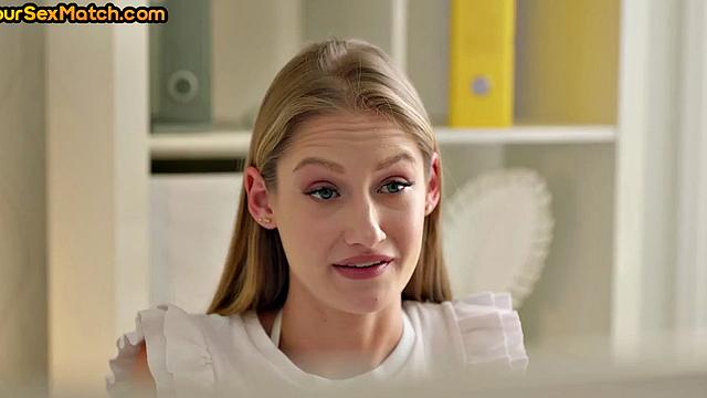 Slowburn romantic anal with BF while her BFF watches