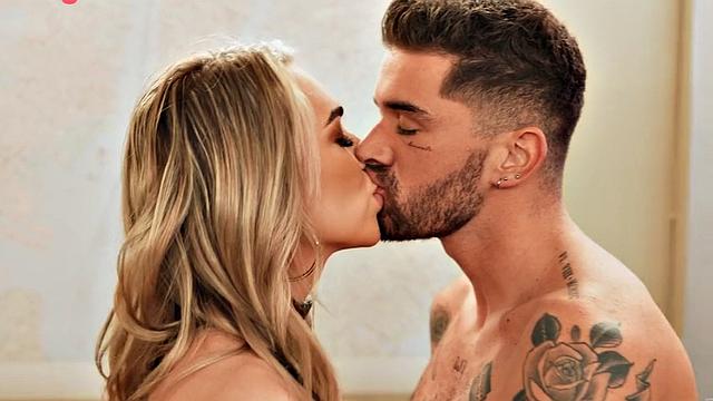 Trans beauty rimmed and fucked on the train by a couple