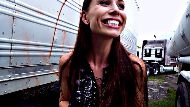 Aidra Fox gets wild in the great outdoors with some hardcore fucking and doggy-style action