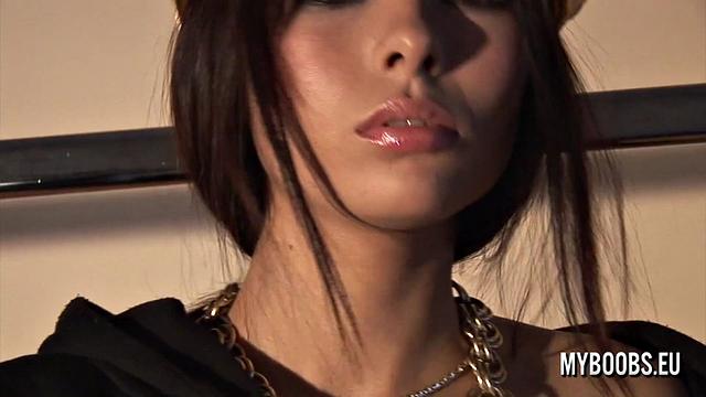 Busty Babe in Hip-Hop Style