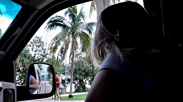 Fooled amateur str8 sucked by gay jock in public van