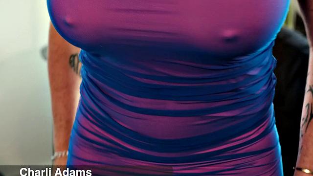 Big-titted Charli Adams is back!