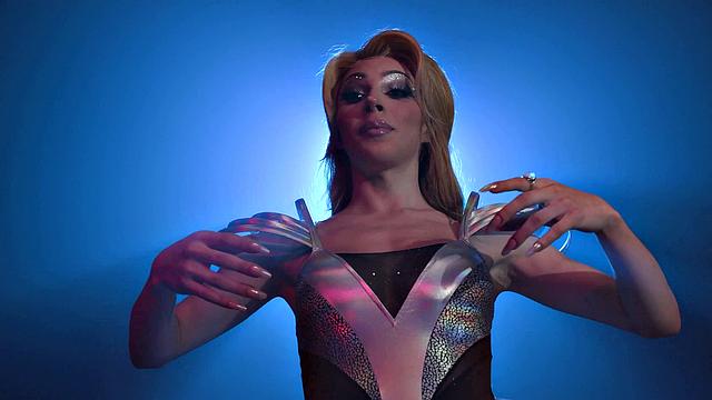 Trans Space Babe Ariel Demure Blows Earthling - GenderXFilms