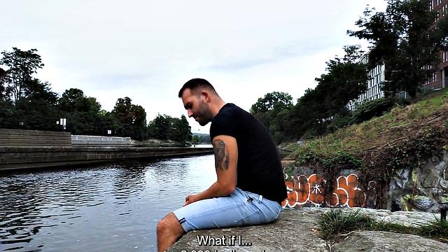 Pulled Euro Jock sucks and fucks in ass for cash