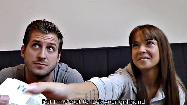 HUNT4K. Couple for money satisfies every request of rich man