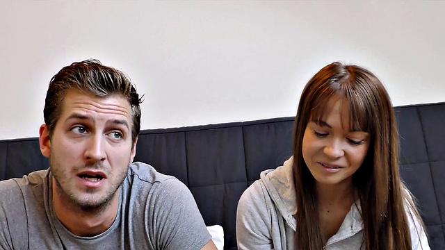 HUNT4K. Couple for money satisfies every request of rich man