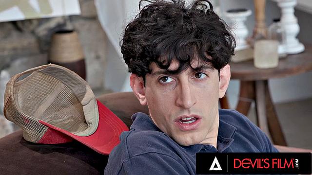 DEVILS FILM - MILF Redhead Stepmom Caught Her Stepson And Finishes The Job