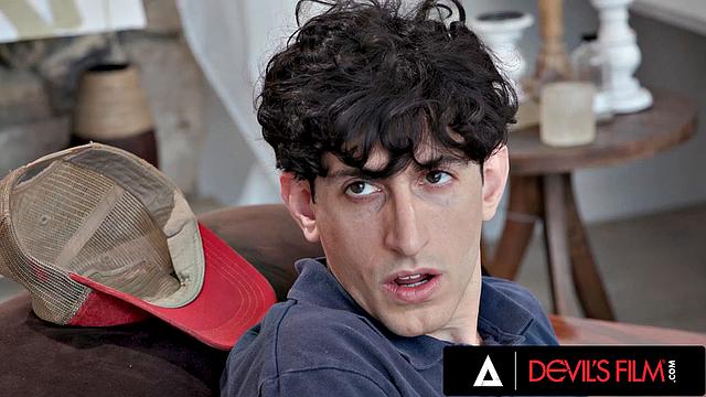 DEVILS FILM - MILF Redhead Stepmom Caught Her Stepson And Finishes The Job