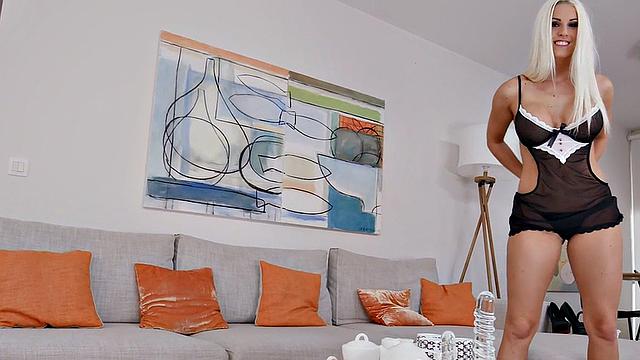 Analfucked maid POV teasing boss before deepthroating