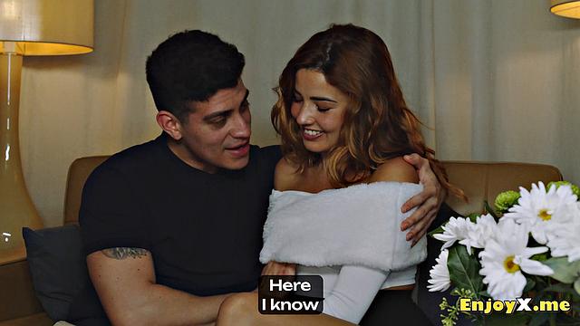 Jason and Agatha, redhead couple, enjoy gonzo porn on sofa - XXX!