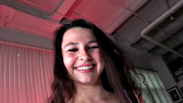 Slutty POV bitch rides big dick after blowing it hard