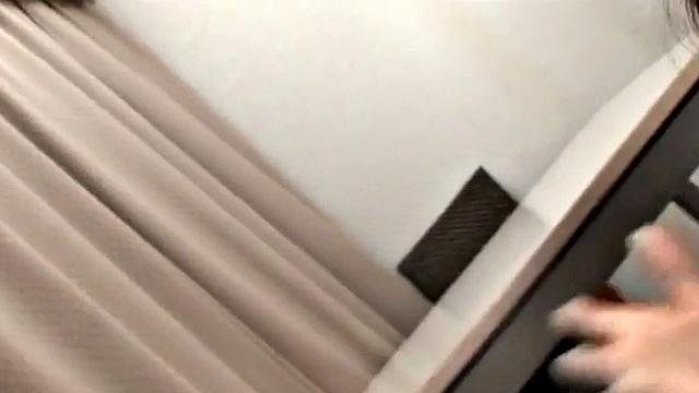 Cute petite Asian toyed then gives POV blowjob