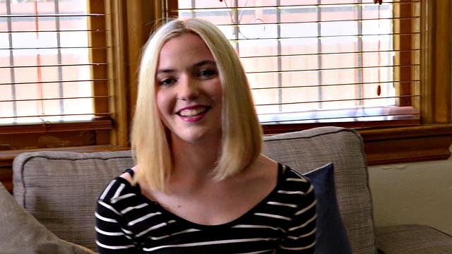 Maddie, 20, is a blonde party girl.