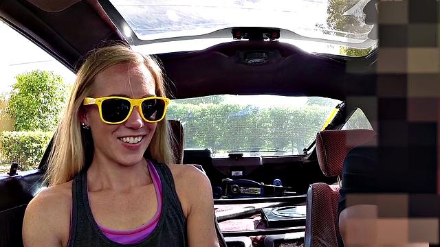 Big dick nails a young slut's wet pussy in glasses