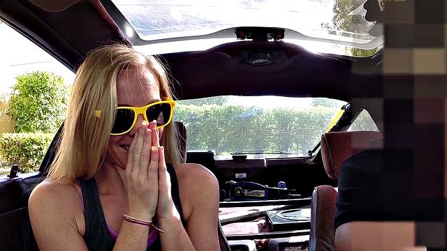 Big dick nails a young slut's wet pussy in glasses